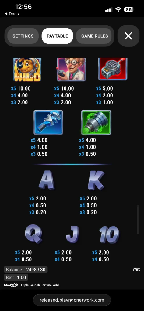 triple launch fortune wild slot 00004