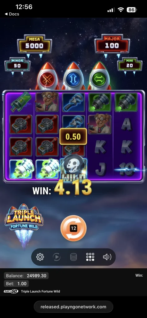triple launch fortune wild slot 00005