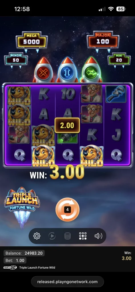 triple launch fortune wild slot 00006