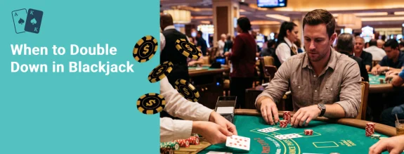 when to double down in blackjack