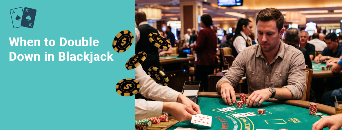 when to double down in blackjack