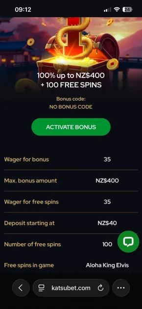 katsubet casino bonus