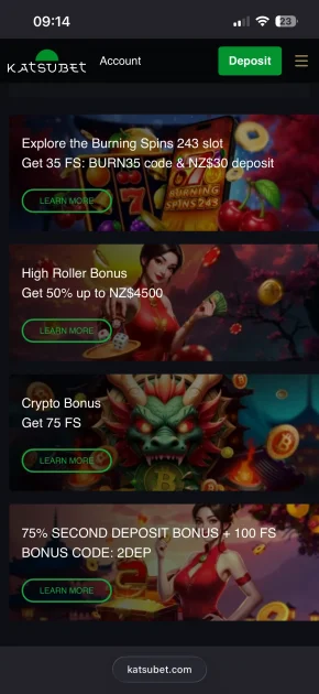 katsubet casino bonuses
