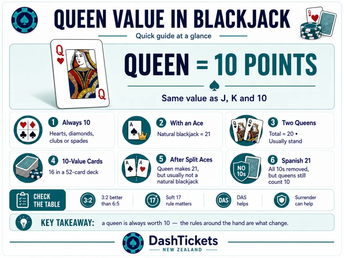 queen value in blackjack